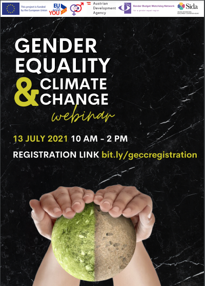 Gender Equality and Climate Change Webinar