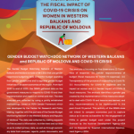 Monitorizarea impactului fiscal al crizei Covid-19 asupra femeilor din Balcanii de Vest și Republica Moldova