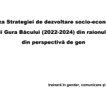 Analiza Strategiei de dezvoltare socio-economică a localității Gura Bâcului (2022-2024) din raionul Anenii Noi din perspectivă de gen